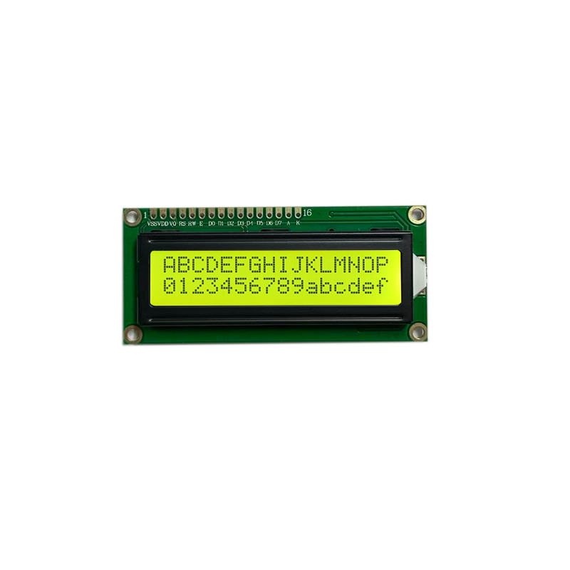 Écran LCD à 1602 caractères Affichage FSTN Mode LCD jaune vert