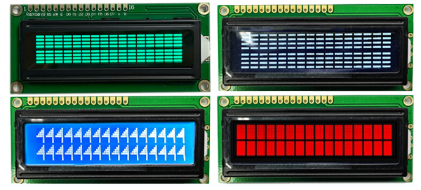 Combien de couleurs y a-t-il parmi lesquelles choisir pour un écran LCD 16 x 2 caractères ?