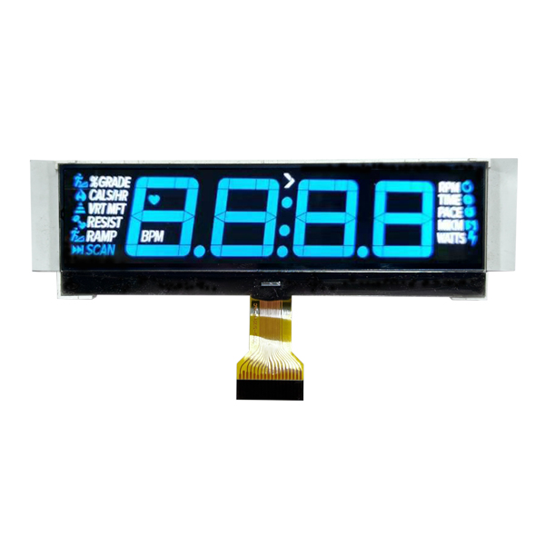Écran LCD monochrome négatif à 7 segments